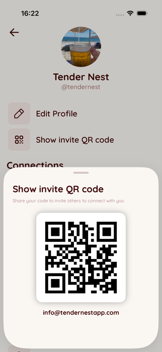 QR invite